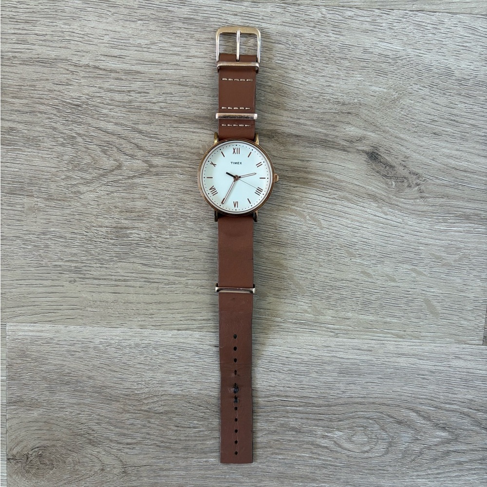 Brown Timex Watch
